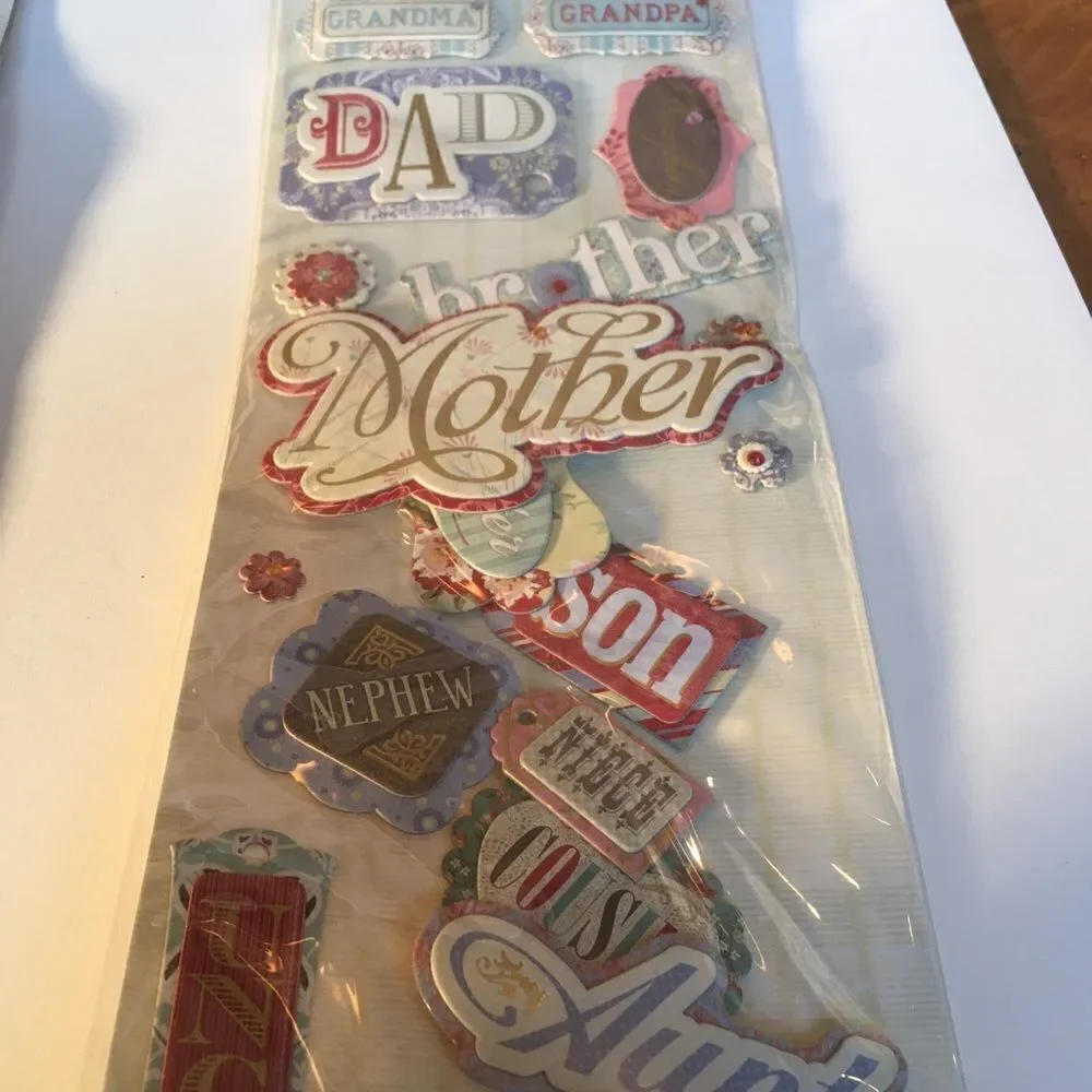 3 Dimensional Sticker Appliqués for Family!